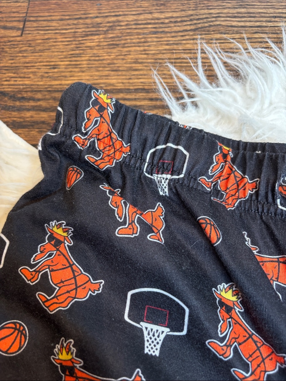 GOAT Youth XL Pajama Pants Basketball Goat Print Lounge Sleepwear Boys EUC - Picture 5 of 15